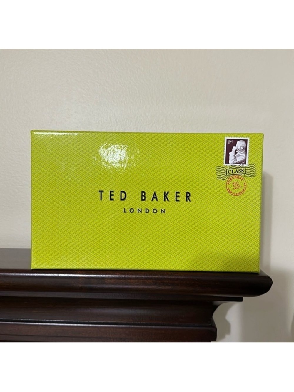 Ted Baker London Green Purple Plum Interior Cardboard Gift Box